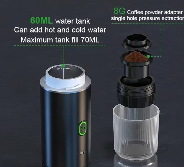 Wireless Electric Portable Espresso Coffee Machine