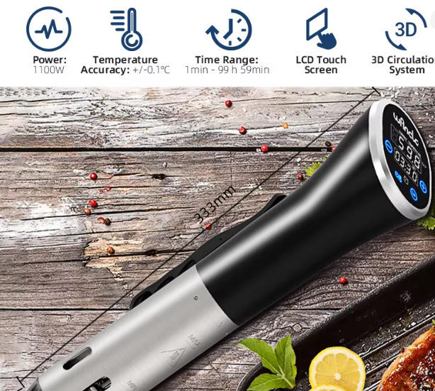Wancle 1100W Sous Vide Cooker LCD Touch
