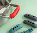 2Pcs Silicone Pan Handle Cover Heat Insulation Assist Handle Holder Grip Sleeve Kitchen Gadgets
