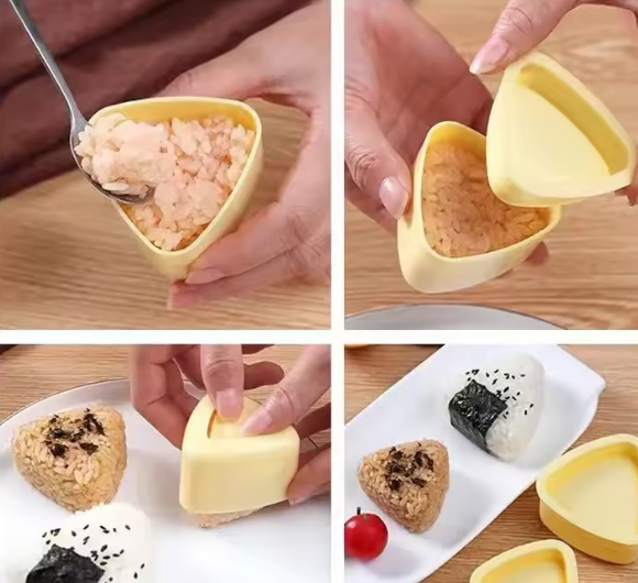 Triangles Sushi Mold Onion Rice Ball Food Press Japanese Bento Kitchen Gadget