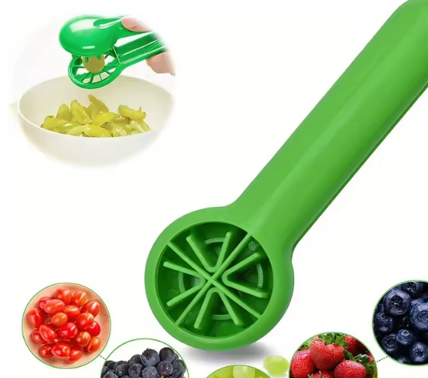 Grape Cutter, Green Multi-functional Fruit And Vegetable Cutter, Bladeless Creative Kitchen Gadgets Kitchen Accessories