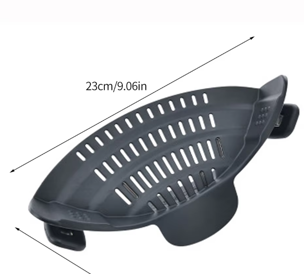 Silicone Kitchen Strainer Clip On Pots and Pans Drain Rack Pasta Noodle Vegetable Fruit Strainer Colander Kitchen Gadgets