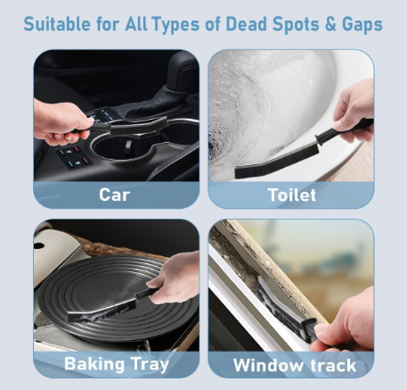 Cleaning Brush,Hard Bristle Crevice Cleaning Brush UK 3 Pcs Bathroom Crevice Gaps Brush Groove Crevice Cleaning Tool for Narrow Corners in Home Kitchen Bathroom and Window