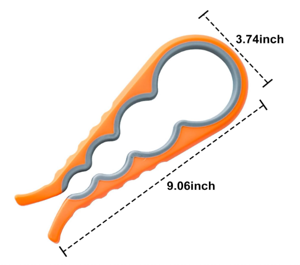 4-in-1 Jar Opener for Bottle and Lid Removal Non Slip Grip