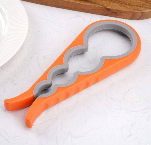 4-in-1 Jar Opener for Bottle and Lid Removal Non Slip Grip