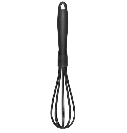 Chef Aid Nylon Whisk, BPA Free Kitchen Utensil for use with Non-Stick Cookware, Black