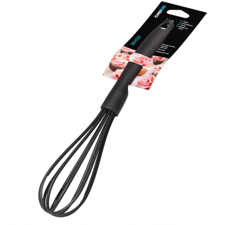 Chef Aid Nylon Whisk, BPA Free Kitchen Utensil for use with Non-Stick Cookware, Black