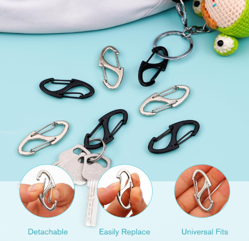 8Pcs Zipper Clip Anti Theft Deterrent