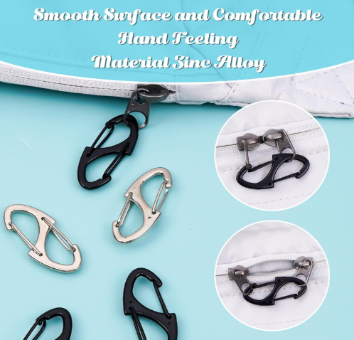 8Pcs Zipper Clip Anti Theft Deterrent