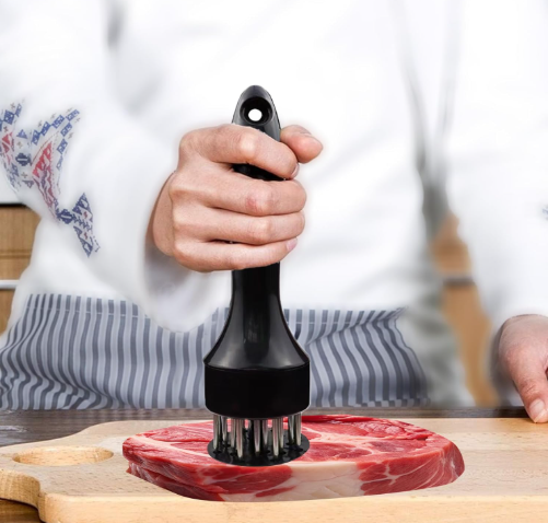 Meat Tenderizer with Stainless Steel Ultra Sharp Needle Blades